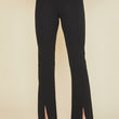Load image into Gallery viewer, Fay Black Front Slit Pants