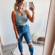 Load image into Gallery viewer, Zoey Keyhole Cut Out Tank
