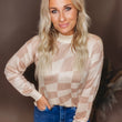Load image into Gallery viewer, Going Crazy Checkered Sweater