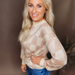 Load image into Gallery viewer, Going Crazy Checkered Sweater