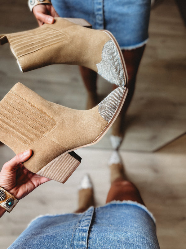 The Zuri Khaki Bootie