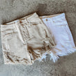 Load image into Gallery viewer, Shea Side Step Hem Risen Shorts