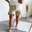 Load image into Gallery viewer, Shea Side Step Hem Risen Shorts