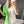 Two tone electric green blazer