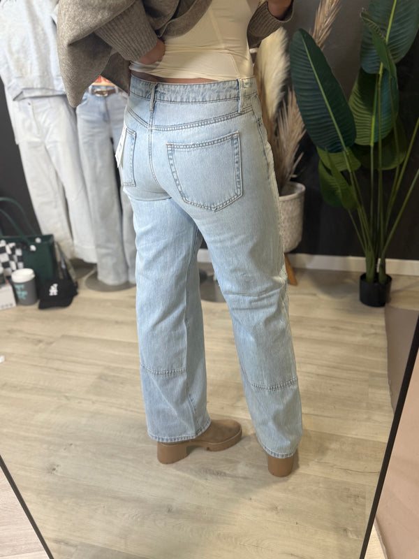 Landin Light Wash Dad Jeans