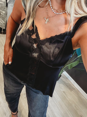 Blar Black Lace Tank
