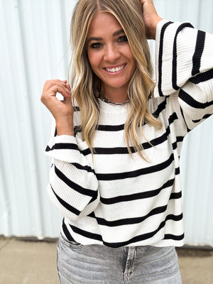 Bex Stripe Lightweight Sweater