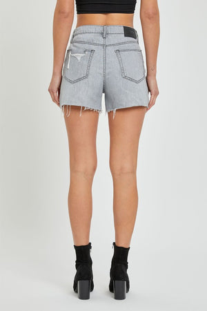 Sophie Mom Shorts [ grey wash ]