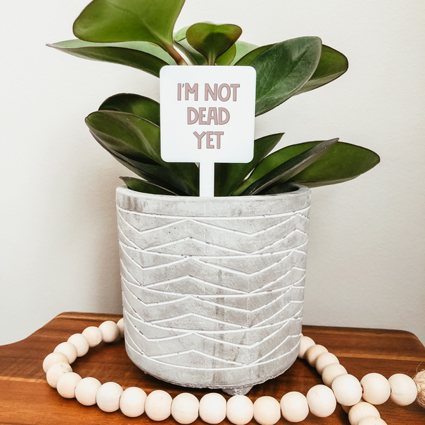 I'm Not Dead Yet Plant Marker