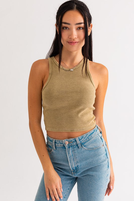 Lentha Ribbed Tank