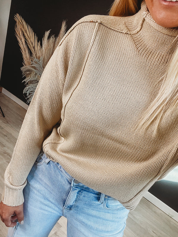 Maeve Reverse Seam Sweater [ 2 colors ]