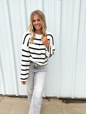 Bex Stripe Lightweight Sweater
