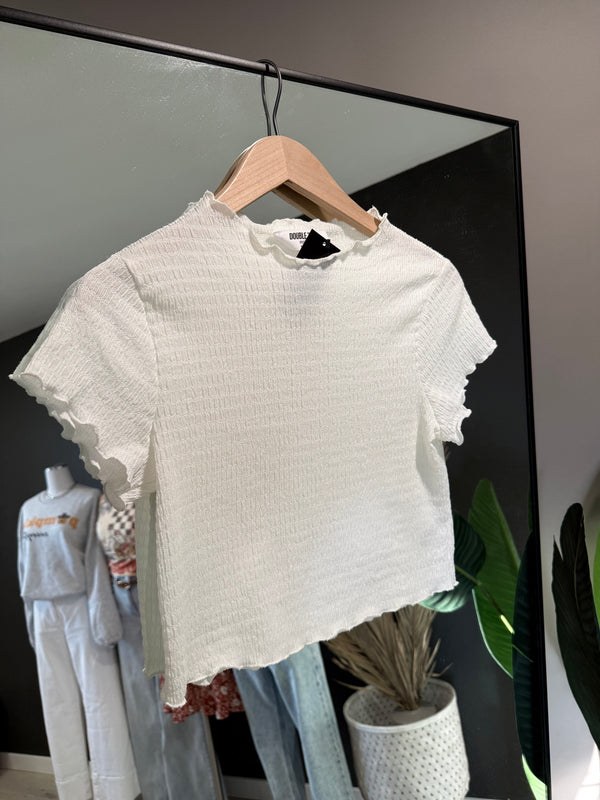 Delilah Lettuce Hem Crop Top [ small ]