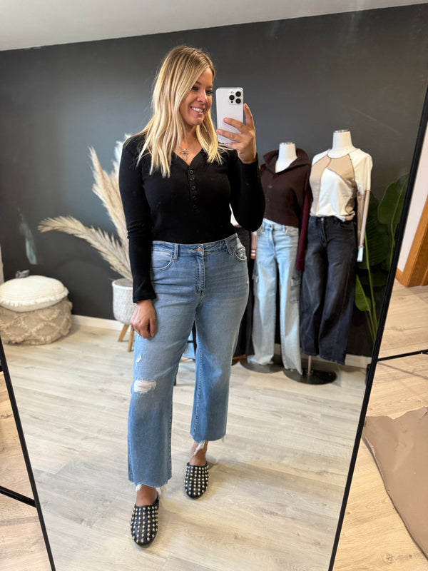 Embrace It Wide Leg Denim