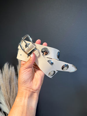 Embelished Cream Belt