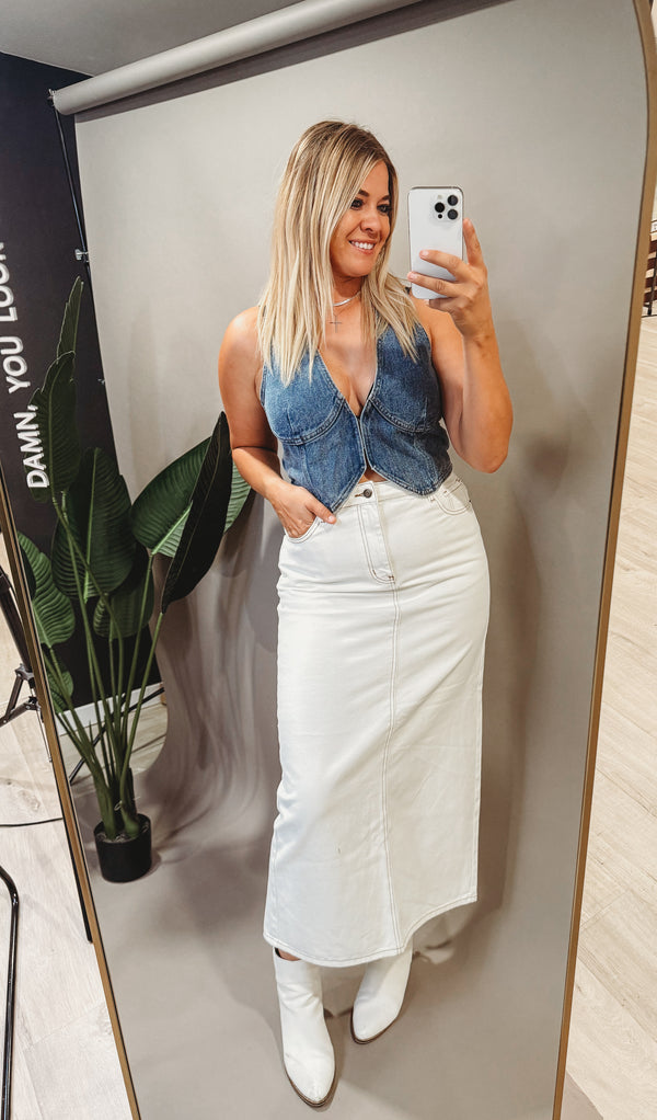 Dayla Denim Skirt