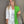 Two tone electric green blazer