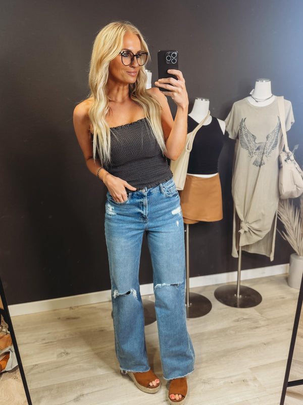 Kennedy Tube Top [ Grey ]