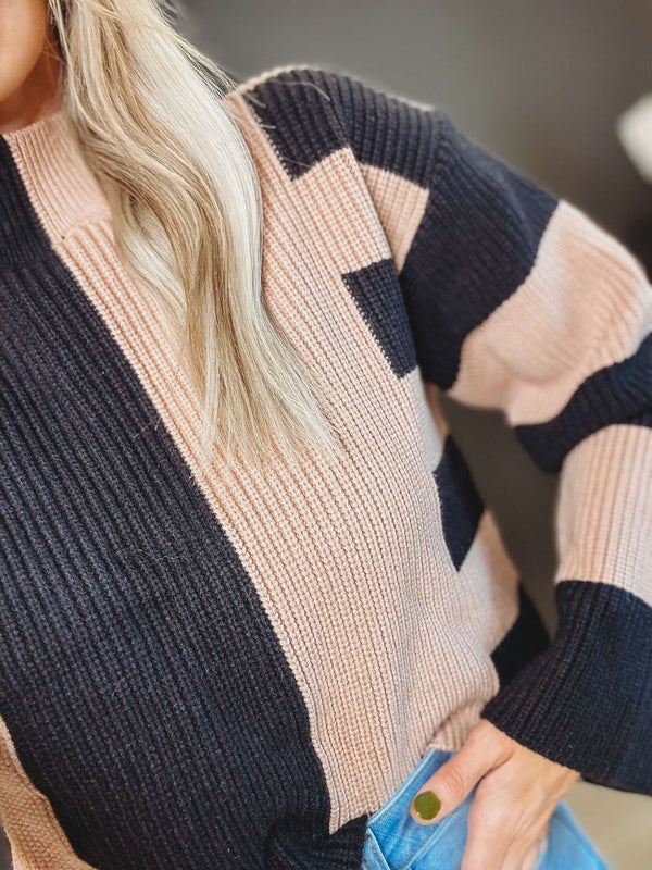 Little Bit flirty Colorblock Sweater