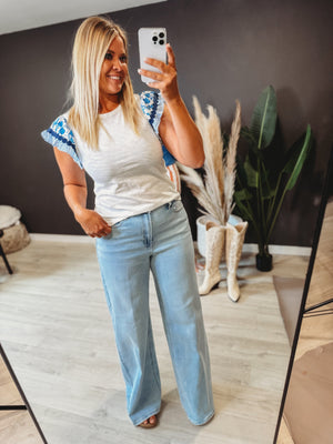 Cameron Flutter Sleeve Top