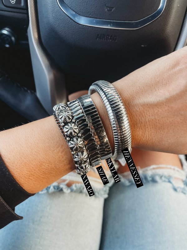 Silver Bracelet Stack [ sold separately ]