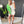 Two tone electric green blazer