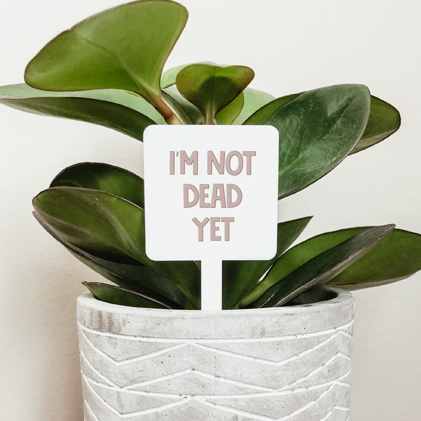 I'm Not Dead Yet Plant Marker