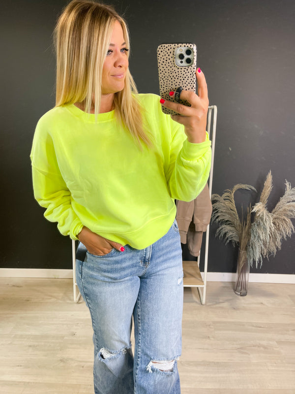 The Neon Life Crew Neck Pullover