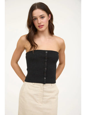 Devon Button Down Tube Top