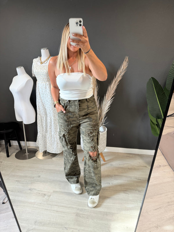 Aphrodite Camo Cargo Jeans