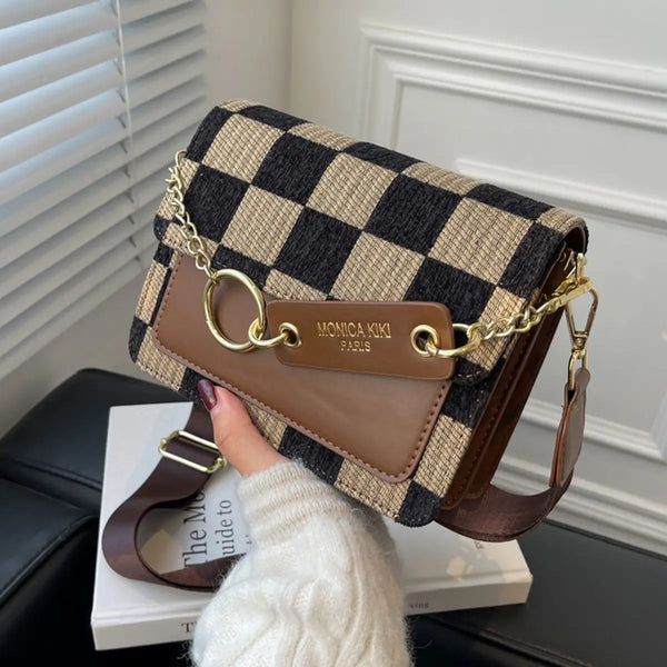 Marlowe Checkered Crossbody Bag