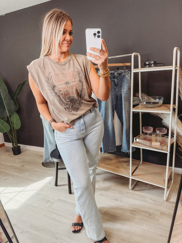 Steppin' Out Wide Leg Denim