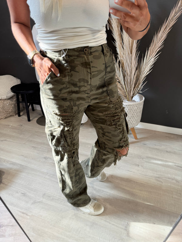Aphrodite Camo Cargo Jeans