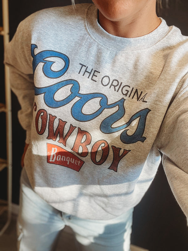 Original Coors Cowboy Crewneck