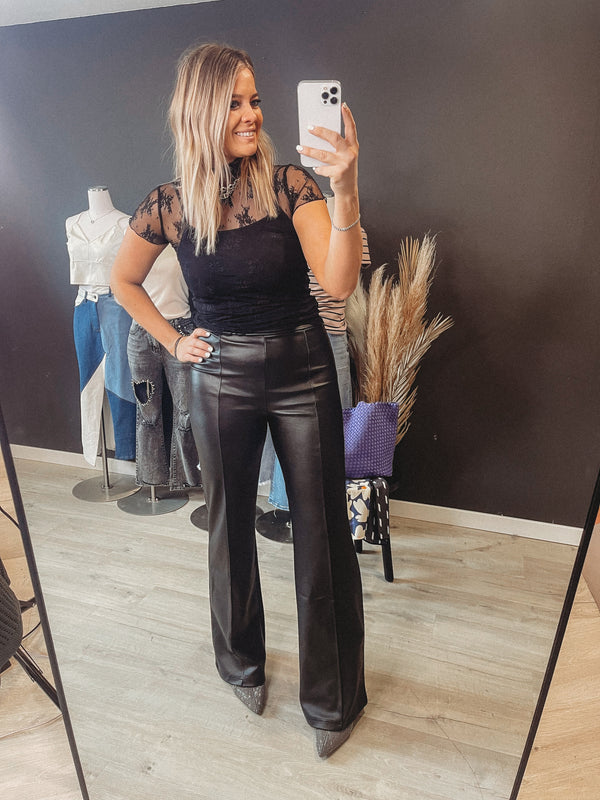 Veblen Faux Leather Pants