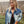 Two Tone Ombre Denim Cropped Jacket