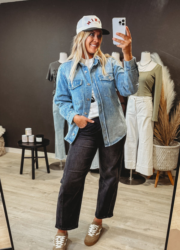 The Trucker Casual Denim Shirt Jacket