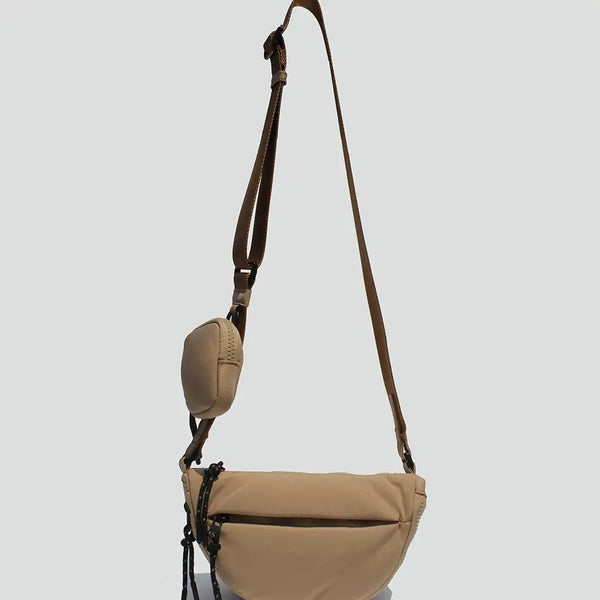 The Nora Puffy Crossbody [ Tan ]