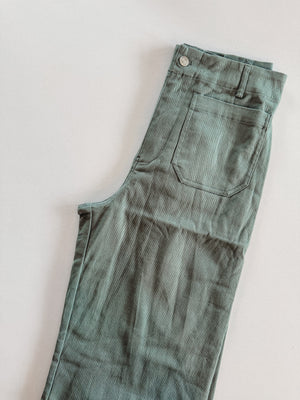 The Takeaway Teal Colored Wide Leg Pants