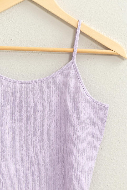 Crinkle Cami Top [ Lavender ]