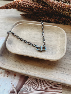 Jane Paperclip Chain Necklace [ 2 colors ]