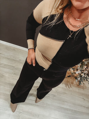 Jase Colorblock Exposed Seam Long Sleeve