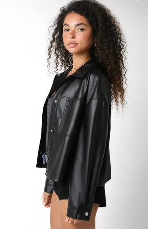 The Rylee Leather Like Jacket