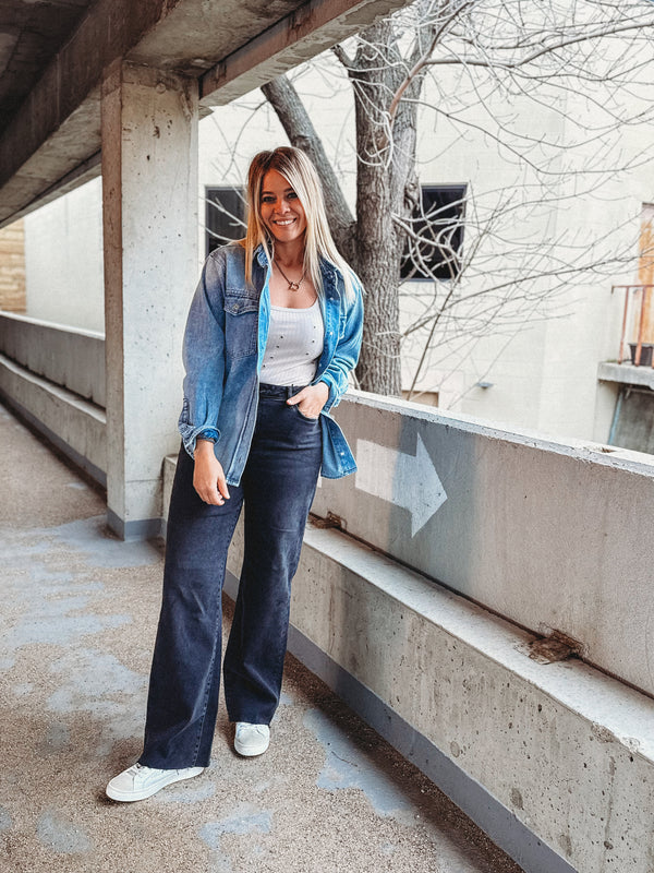 The Trucker Casual Denim Shirt Jacket