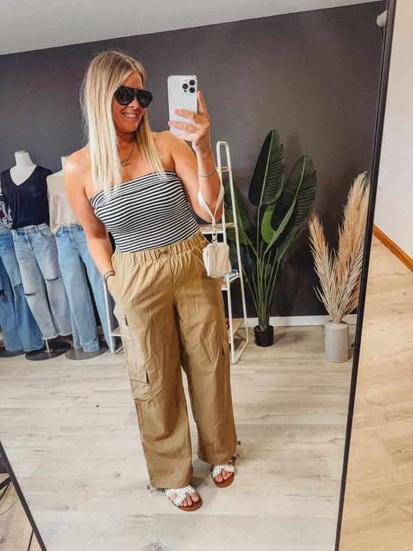 The Drew Striped Tube Top