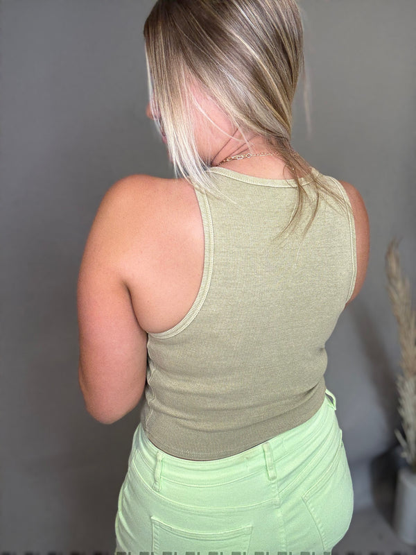 Lentha Ribbed Tank