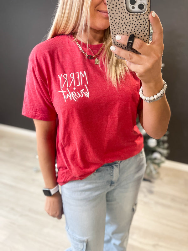 Merry + Bright Graphic Tee