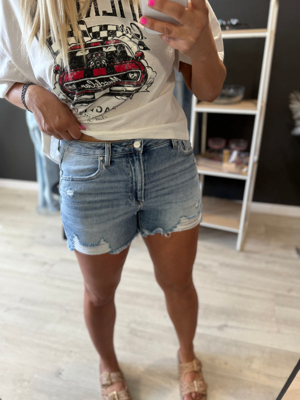 The Drift Medium Wash Shorts