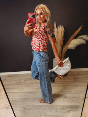 Luna Floral Babydoll Tank Top