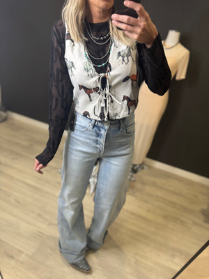 Veda Tie Front Vest [ medium ]